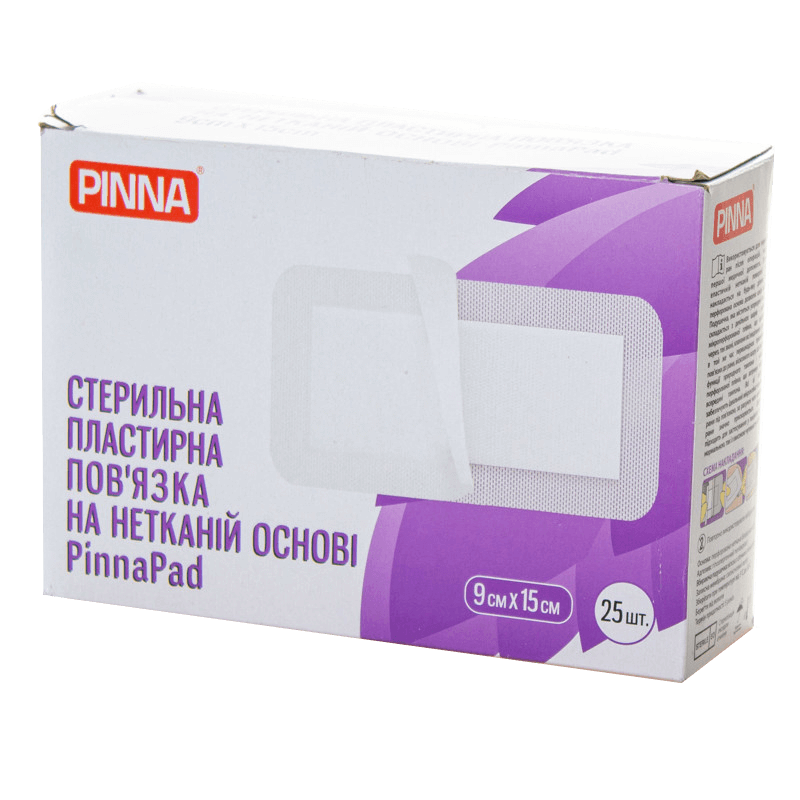 Стерильна пластирна пов'язка Pinnapad на нетканій основі 9 см х 10 см 25 шт, 9 см х 10 см
Стерильна пластирна пов'язка Pinnapad на нетканій основі 9 см х 10 см 25 шт, 9 см х 10 см