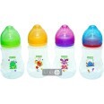 Бутылочка для кормления Baby Team с силиконовой соской и широким горлышком 0+ 250 мл 1430