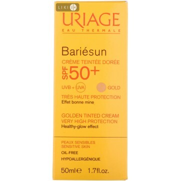 Солнцезащитный тональный крем Uriage Bariesun SPF 50+ Золотистый 50 мл: цены и характеристики