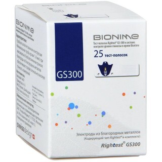 Тест-полоски для глюкометра Bionime Rightest GS 300 №25