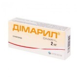 Димарил табл. 2 мг блистер, в пачке №50
