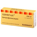 Цифран табл. в/о 250 мг блістер №10