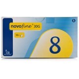 Голки одноразові Novofine стерильні для використання з шприц-ручками 30G  №100
