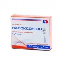 Налоксон-зн р-н д/ін. 0,4 мг/мл амп. 1 мл, у блістері в коробці №10