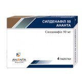 Силденафил 50 Ананта табл. п/плен. оболочкой 50 мг блистер №4