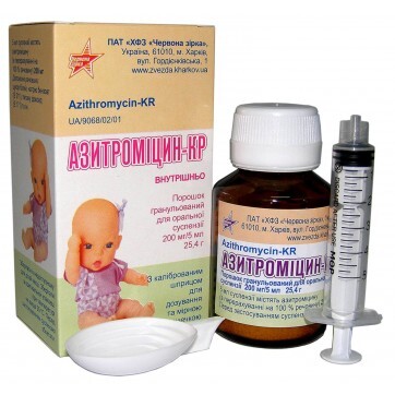 Азитромицин-КР пор. гран. д/орал. сусп. 200 мг/5 мл 25,4 г: цены и характеристики