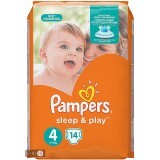 Підгузки Pampers Sleep & Play 4 Maxi 9-14 кг 14 шт