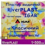 Пластырь медицинский Igar RiverPlast Классический на тканевой основе 1 см х 500 см 1 шт картонная коробка