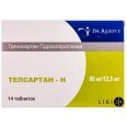 Телсартан-H табл. 80 мг + 12,5 мг блистер №14