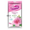 Влажные салфетки Smile Daily Fresh Бурбонская роза 15 шт