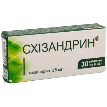 Схизандрин 0.25 г таблетки, №30: цены и характеристики