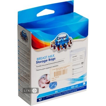 Пакеты Canpol 70/001 для хранения молока, №20: цены и характеристики