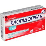 Клопидогрель табл. п/о 75 мг блистер в пачке №30