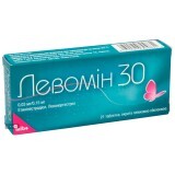 Левомін 30 табл. в/плівк. обол. 0,03 мг + 0,15 мг блістер №21