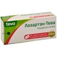 Лозартан-Тева табл. п/плен. оболочкой 50 мг блистер №30