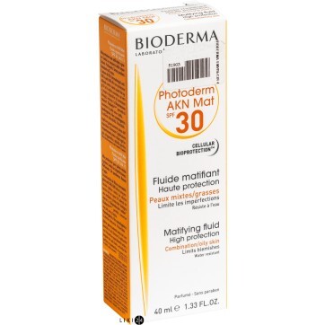 Эмульсия Bioderma Photoderm SPF 40 Akn Мat 40 мл: цены и характеристики