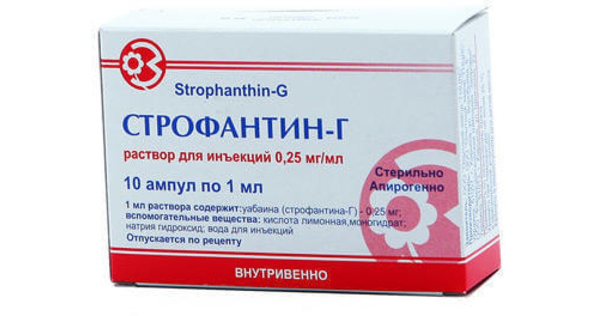 Строфантин – инструкция, цена в аптеках , применение