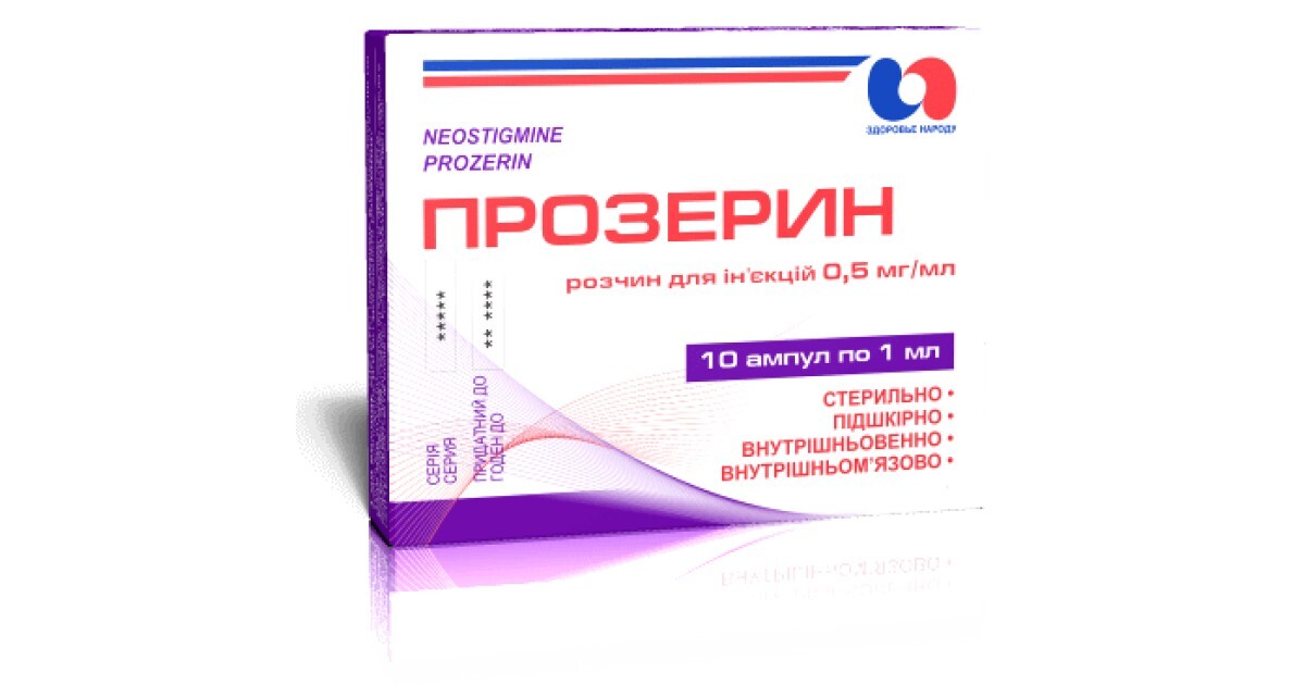 Прозерин – инструкция, цена в аптеках , применение