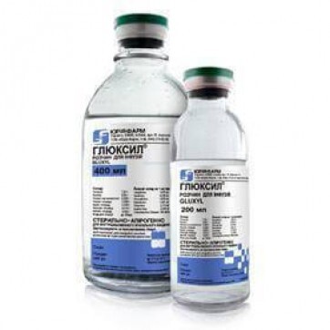 Глюксил р-р д/инф. бутылка стекл. 200 мл: цены и характеристики