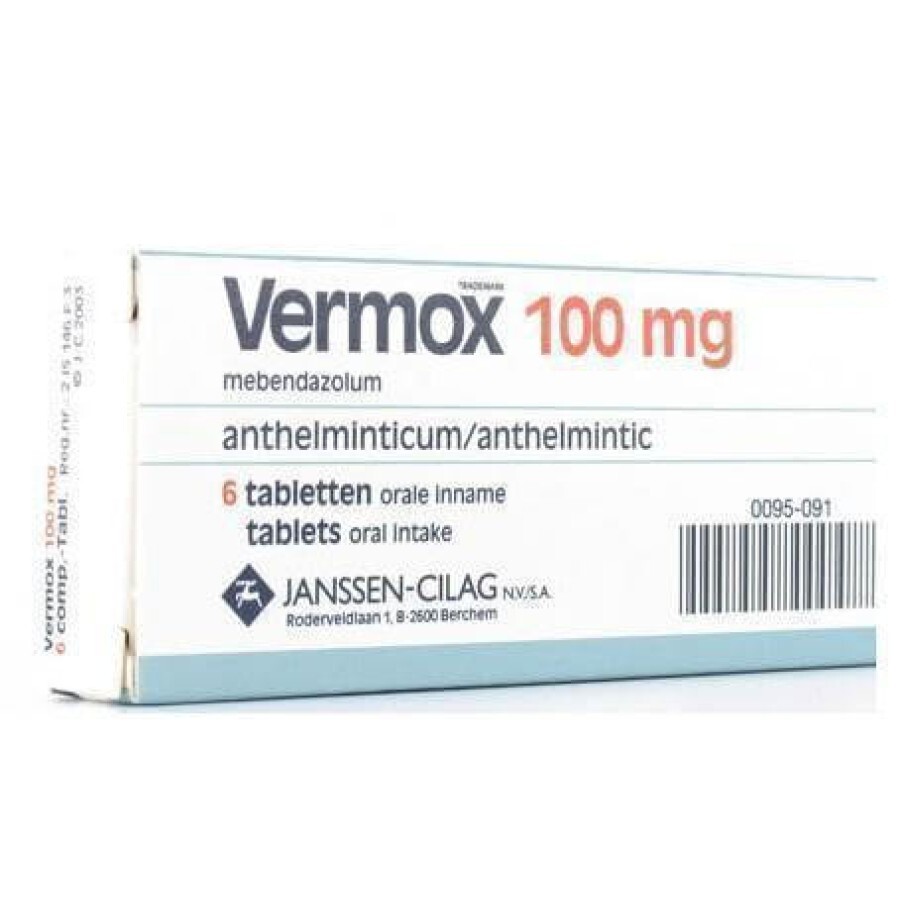 Вермокс табл. 100 мг №6: цены и характеристики