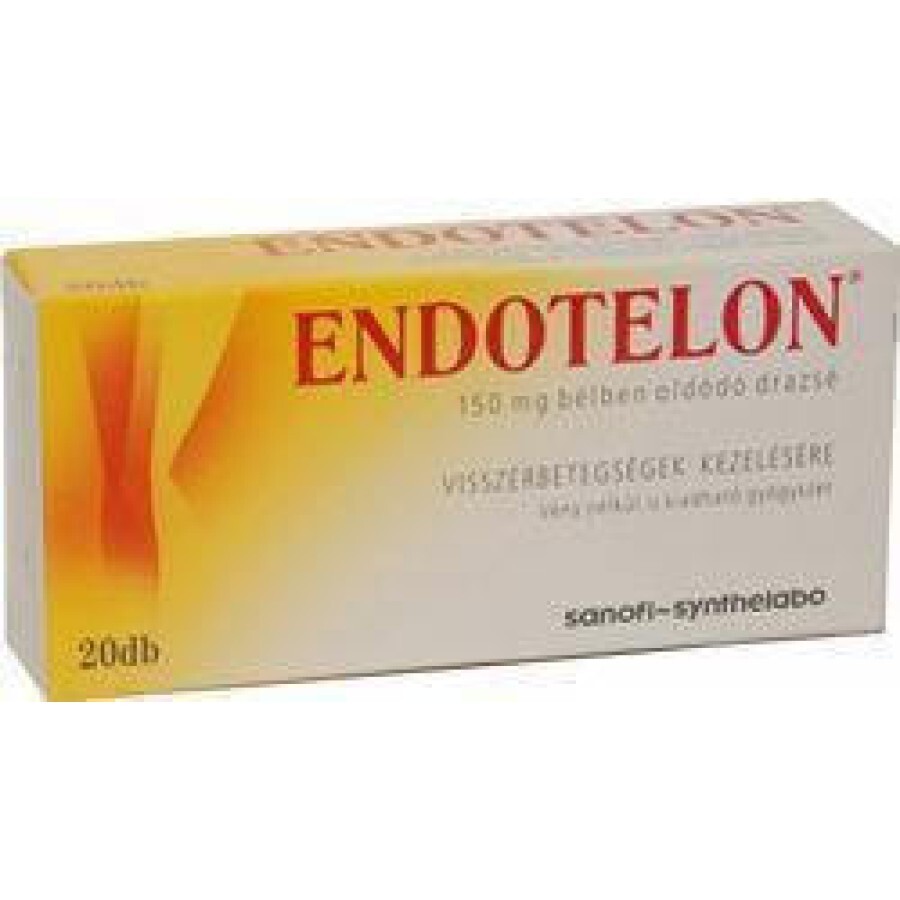 Эндотелон табл. п/о кишечно-раств. 150 мг блистер №20 - заказать с .