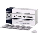 Алопуринол табл. 100 мг блістер №50