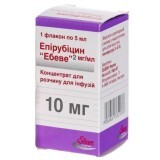Эпирубицин "эбеве" конц. д/п инф. р-ра 10 мг фл. 5 мл