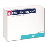 Гропринозин табл. 500 мг блістер, у коробці №50