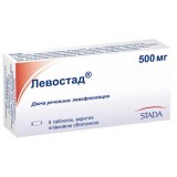 Левостад табл. п/плен. оболочкой 500 мг блистер в коробке №5