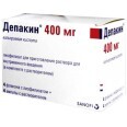 Депакин 400 мг лиофил. д/р-ра д/ин. 400 мг фл., с раств. в амп. 4 мл №4