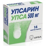 Упсарин Упса 500 мг табл. шип. 500 мг стрип, у карт. коробці №16