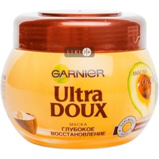 Маска для волос Garnier Ultra Doux Авокадо и Карите для поврежденных и сухих волос 300 мл 