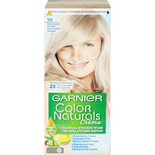 Cтойкая крем-краска для волос Garnier Color Naturals 111, платиновый блондин
