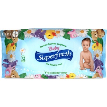 Влажные салфетки Super Fresh Детские 72 шт: цены и характеристики