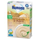 Дитяча каша Humana Plain Cereal 5-Cereals 5 злаків безмолочна від 6 місяців, 200 г