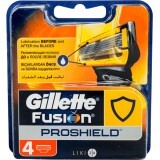 Сменные картриджи для бритья Gillette Fusion5 ProShield мужские 4 шт