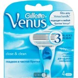 Змінні картриджі для гоління Venus Smooth жіночі 4 шт