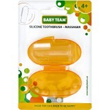 Зубна щітка-масажер Baby Team силіконова з контейнером 7200