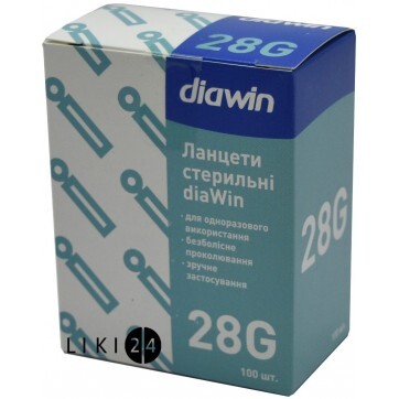 Ланцети Diawin стерильні, 28G №100: ціни та характеристики
