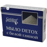 Твердое мыло Голден-Фарм Detox с белой глиной, 70 г