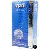 Презервативы латексные Vizit Hi-tech Sensitive сверхчувствительные 12 шт