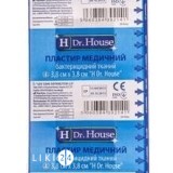 Пластир медичний бактерицидний "h dr. house" 3,8 см х 3,8 см, на ткан.основі (бавовна)