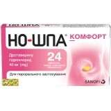 Но-шпа Комфорт табл. в/плівк. обол. 40 мг блістер №24