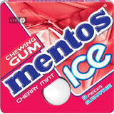 Жувальна гумка Mentos Chewing Gum Ice без цукру вишня и м'ята 12.9 г