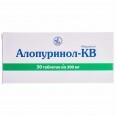 Алопуринол-КВ табл. 300 мг блістер, в пачці №30
