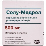 Солу-Медрол пор. д/р-ну д/ін. 500 мг фл., з розч. 7,8 мл