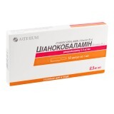 Цианокобаламин (витамин в12) р-р д/ин. 0,05 % амп. 1 мл №10