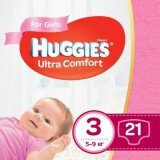 Підгузки Huggies Ultra Comfort 3 для дівчаток 21 шт