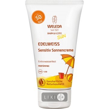 Солнцезащитный крем Weleda Эдельвейс для чувствительной кожи SPF 50 50 мл: цены и характеристики
