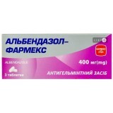 Альбендазол-фармекс табл. 400 мг блістер №3